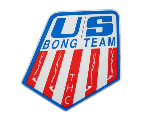 画像1: THC ステッカー US BONG TEAM C49 (1)