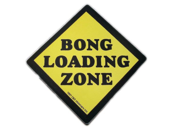 画像1: THC ステッカー BONG LOADING ZONE C25 (1)