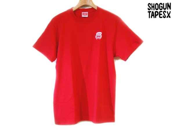 画像1: SHOGUN TAPES ONE POINT CHEECH TEE Tシャツ RED WHITE  (1)