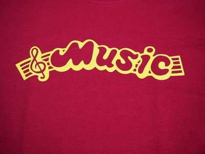画像1: THE GHOST SHIP 幽霊船 MUSIC Tシャツ D.RED YELLOW