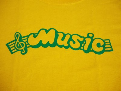 画像1: THE GHOST SHIP 幽霊船 MUSIC Tシャツ YELLOW GREEN
