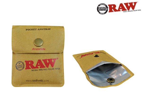 画像1: RAW POCKET ASHTRAY ロウ ポケットアッシュトレイ 携帯灰皿 (1)
