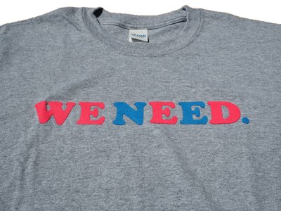 画像1: WE NEED Tシャツ GREY