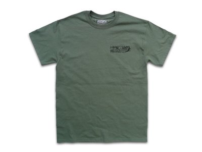 画像1: SIXSENSE シックスセンス THE TIMES 420 Tシャツ MILITALY GREEN