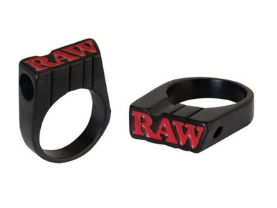 画像1: RAW BLACK SMOKE RING ロウ ブラック スモークリング 指輪