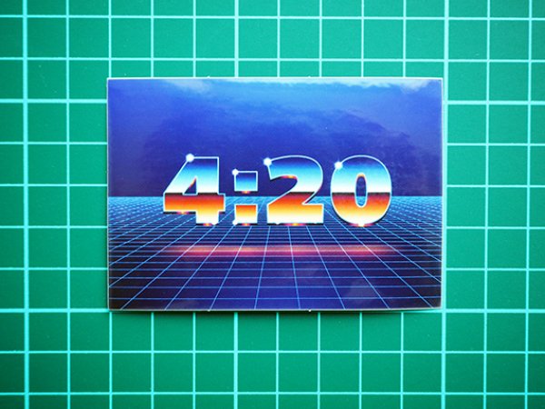 THC ステッカー Time 420 | 通販ヘッドショップのバズモンタージュ