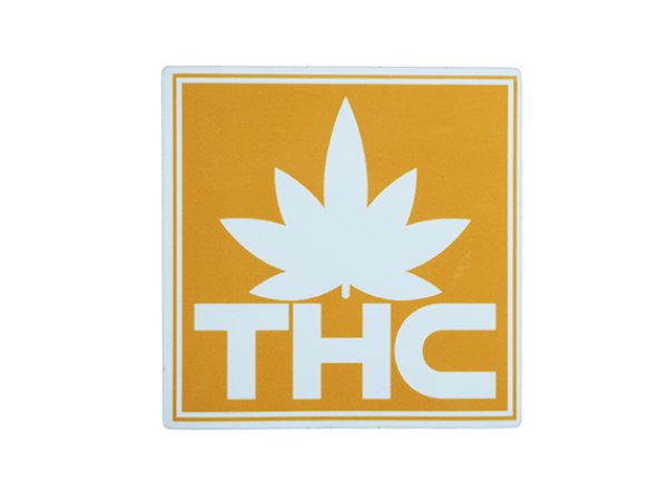 画像1: THC ステッカー Yellow Logo C211 (1)
