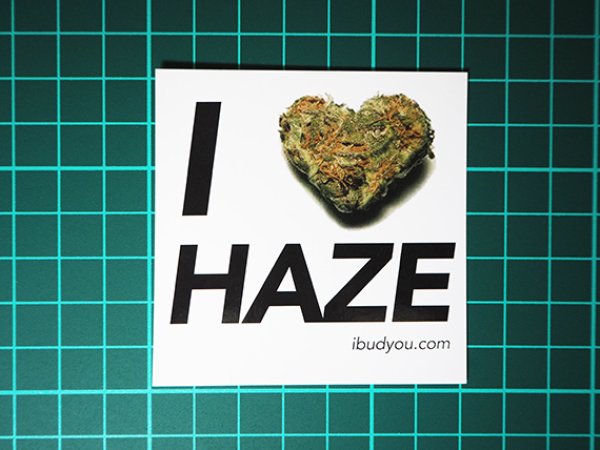 I BUD YOU ステッカー I BUD HAZE | 通販ヘッドショップのバズモンタージュ