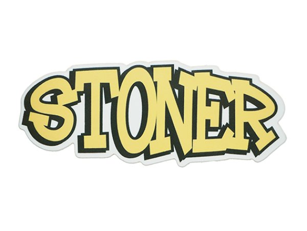 画像1: THC ステッカー Yellow Stoner C271 (1)