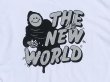 画像2: SIXSENSE シックスセンス THE NEW WORLD Tシャツ ホワイト シルバー (2)