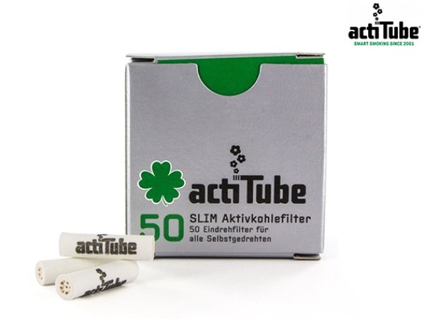 画像1: ACTITUBE SLIM アクティチューブ フィルタースリム 活性炭 50個 (1)