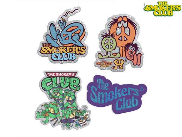 画像1: THE SMOKERS CLUB ザスモーカーズクラブ グリッター ステッカーパック 4枚 (1)