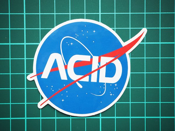 画像2: THC ステッカー ACID BLUE C294 (2)