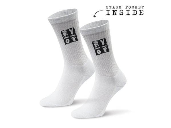 画像3: RYOT ATHLETIC STASH SOCKS 隠しポケット付き スタッシュソックス (3)