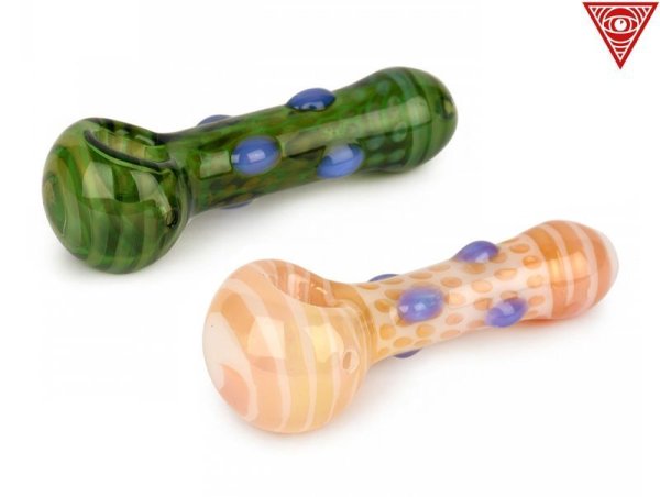 画像1: RED EYE GLASS DOTS GLASS PIPE レッドアイグラス ドッツ ガラスパイプ 3190 (1)