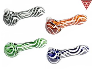 HIPPO HEADEEZ GLASS PIPE ヘッディーズガラスパイプ WHITE GREEN