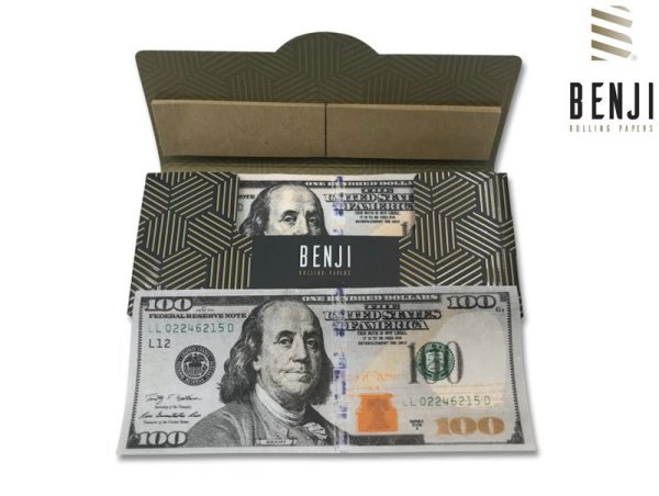 画像1: BENJI ROLLING PAPER ベンジ $100 ローリーングペーパー 100ドル紙幣柄 (1)