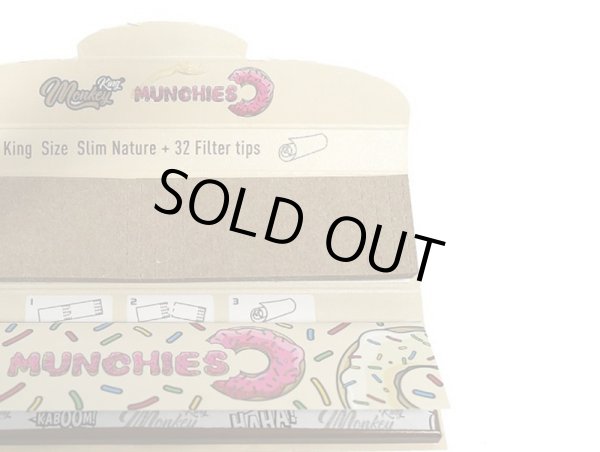 画像4: MONKEY KING MUNCHIES KING SIZE SLIM+TIPS モンキー キング マンチーズ ローリーングペーパー キングサイズ スリム フィルターティップス付き (4)