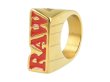 画像3: RAW 24K GOLD SMOKE RING ロウ ゴールド スモークリング 指輪 (3)