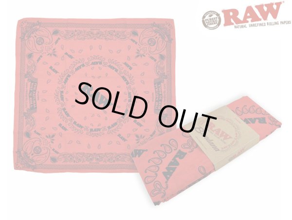 画像1: RAW BANDANA ロウ バンダナ レッド (1)
