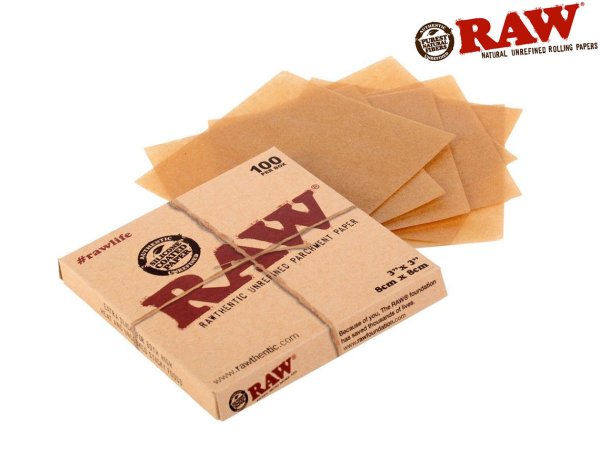 画像1: RAW PARCHMENT PAPER ロウ パーチメントペーパー 8cm 100枚 (1)