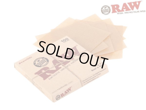 画像1: RAW PARCHMENT PAPER ロウ パーチメントペーパー 8cm 100枚 (1)