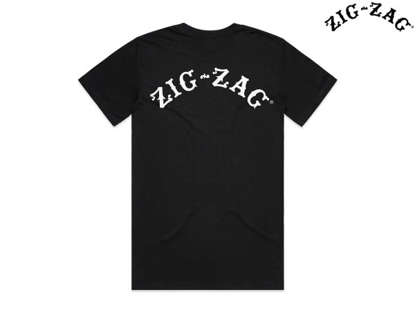 画像1: ZIG ZAG No 225 ジグザグ オフィシャル Tシャツ ブラック (1)