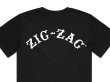 画像2: ZIG ZAG No 225 ジグザグ オフィシャル Tシャツ ブラック (2)