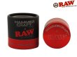 画像1: RAW HAMMERCRAFT 4 PIECE GRINDER ロウ ハンマークラフト 4ピース グラインダー RED レッド 55mm (1)