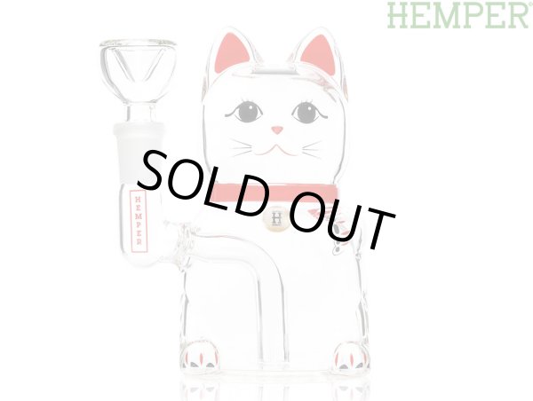 画像1: HEMPER LUCKY MONEY CAT BONG ヘンパー ラッキー マネー キャット ガラスボング (1)