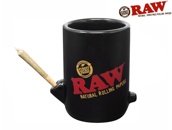 画像1: RAW WAKE UP AND BAKE UP COFFEE MUG ロウ ウェイクアップ アンド ベイクアップ コーヒーマグ (1)