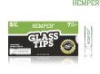 画像1: HEMPER GLASS TIPS 7mm ヘンパー ガラスチップ ラウンド マウスピース ローチフィルター 5個入り (1)