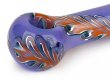 画像2: RED EYE GLASS PURPLE PAISLEY GLASS PIPE レッドアイグラス パープル ペイズリー ガラスパイプ パープル オレンジ 3192PO (2)