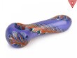 画像1: RED EYE GLASS PURPLE PAISLEY GLASS PIPE レッドアイグラス パープル ペイズリー ガラスパイプ パープル オレンジ 3192PO (1)