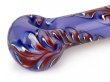 画像2: RED EYE GLASS PURPLE PAISLEY GLASS PIPE レッドアイグラス パープル ペイズリー ガラスパイプ パープル レッド 3192PR (2)