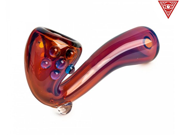 画像1: RED EYE GLASS SHERLY THE SHERLOCK GLASS PIPE レッドアイグラス シェリー ザ シャーロック ガラスパイプ アンバー 2110A (1)