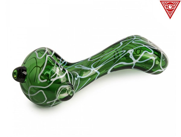 画像1: RED EYE GLASS VAN HALEN SHERLOCK GLASS PIPE レッドアイグラス ヴァンヘイレン シャーロック ガラスパイプ グリーン 2209G (1)