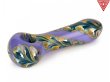 画像1: RED EYE GLASS PURPLE PAISLEY GLASS PIPE レッドアイグラス パープル ペイズリー ガラスパイプ パープル イエロー 3192PY (1)