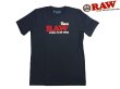 画像1: RAW BLACK GOLD LOGO ロウ ブラック ゴールドロゴ Tシャツ (1)