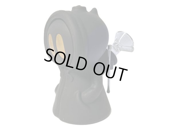 画像1: BLACK DEATH SILICONE BUBBLER WITH DAB TOOL JAR ブラック デス シリコン バブラー ダブツール ジャー 保存容器 付き (1)