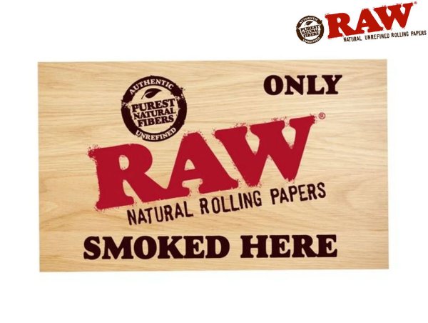 画像1: RAW STICKER ロウ ステッカー ONLY RAW SMOKED HERE (1)