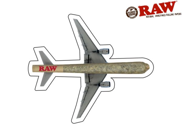 画像1: RAW STICKER ロウ ステッカー AIRPLANE (1)