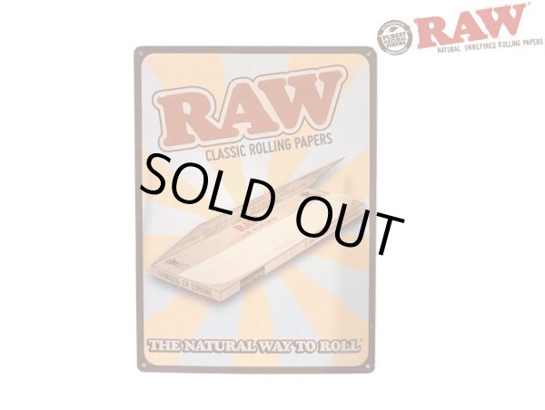 画像1: RAW RETRO TIN SIGN ロウ レトロ アルミ サイン 看板 (1)