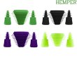 画像1: HEMPER TECH CLEANING PLUGS CAPS ヘンパー ボング用 シリコン プラグ キャップ セット (1)