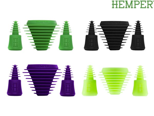 画像1: HEMPER TECH CLEANING PLUGS CAPS ヘンパー ボング用 シリコン プラグ キャップ セット (1)