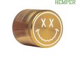 画像1: HEMPER GOODY BIG FACE GRINDER ヘンパー グッディー ビッグ フェイス グラインダー ゴールド (1)