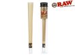 画像1: RAW DLX GLASS TIP HAND ROLLED KING SIZE CONES ロウ グラス ティップ ハンド ロール キングサイズ コーン (1)