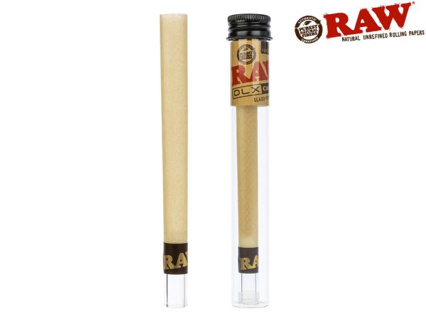 画像1: RAW DLX GLASS TIP HAND ROLLED KING SIZE CANNON ロウ グラス ティップ ハンド ロール キングサイズ キャノン (1)