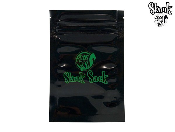 画像1: SKUNK SACK スカンクサック スメルプルーフ ジップバッグ 防臭 保存用 ジップロック ブラック Mサイズ (1)