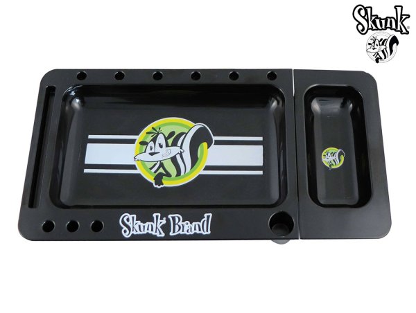 画像1: SKUNK BRAND ROLLING TRAY スカンク ブランド ローリング トレイ ブラック (1)